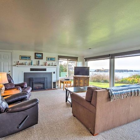 Cliffside Lighthouse Beach Home With Ocean View Coos Bay Exteriér fotografie